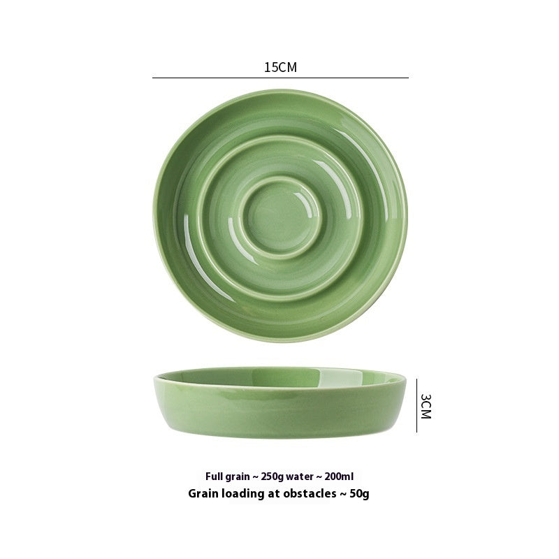 Ceramic Slow Feeding Bowl Cervical Spine Protection
