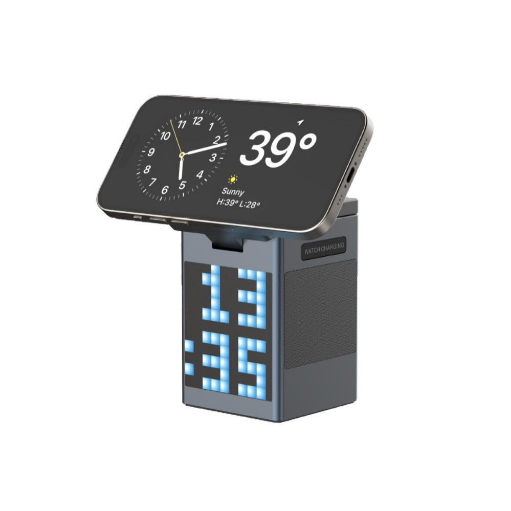 Cross-border 6-in-1 Wireless Charging Speaker With Magnetic Wireless Charging