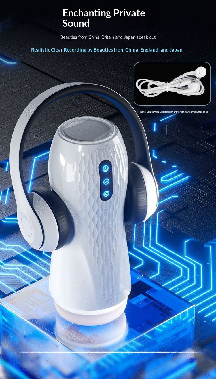 Flirty Smart Masturbator With Voice Playback Heating And Sucking Functions