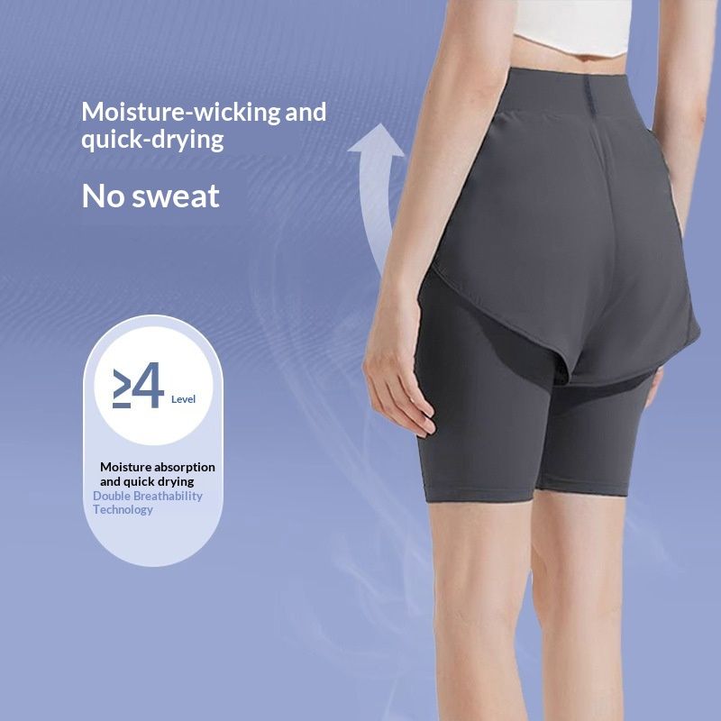 Womens Summer Thin Stretchy Yoga And Running Capri Pants
