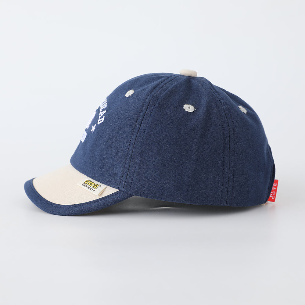 Children's Multi-color Edge-padded Multi-letter Three-dimensional Embroidered Adjustable Fashionable And Trendy Curved-brim Baseball Cap Suitable For Outdoor Travel And Entertainment