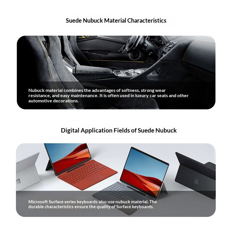 High-end Suede Magnetic Wireless Charging Leather Phone Case
