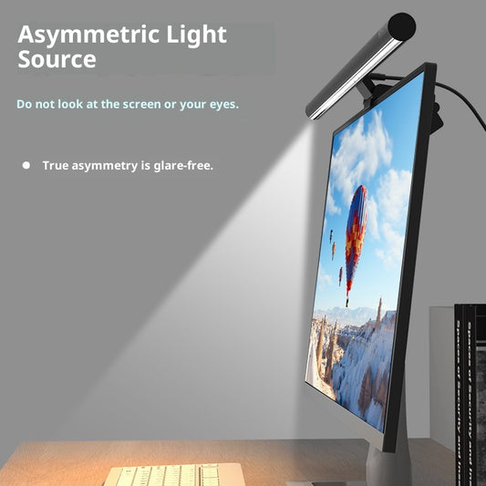 Aluminum Alloy Computer Screen Hanging Lamp Eye Protection Asymmetric Light Source