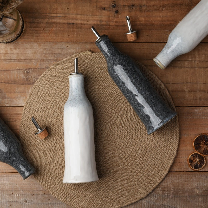 High Appearance Kitchen Retro Household Oil Bottle