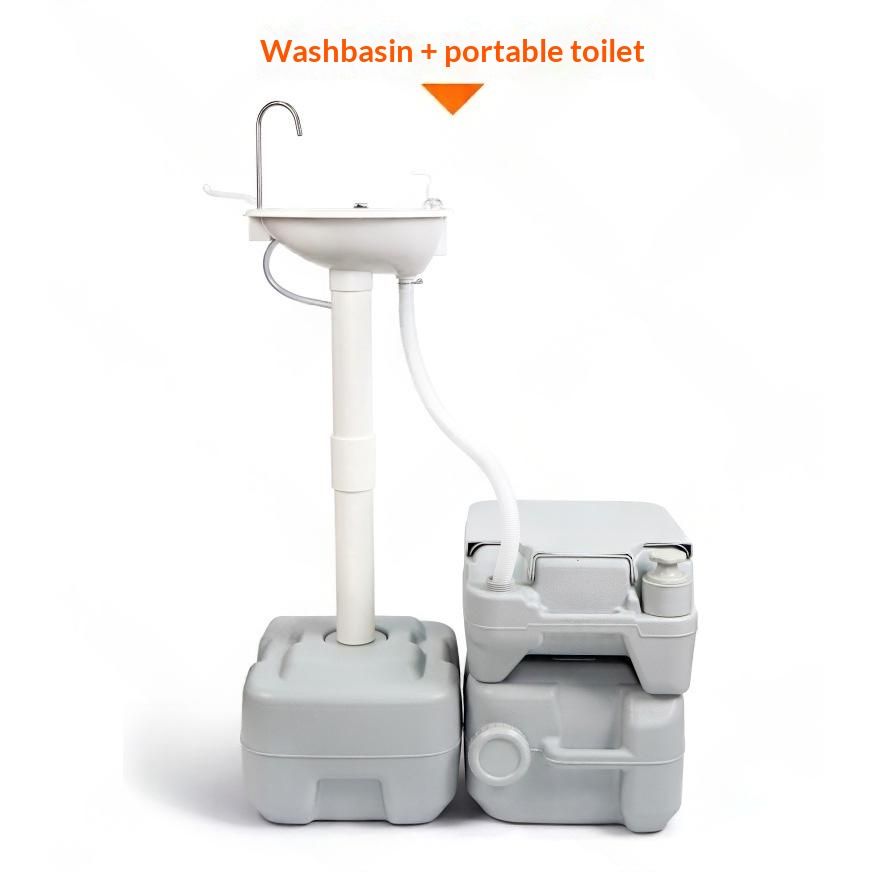 Construction-site Emergency Outdoor Camping Self-contained Mobile Washbasin With Water Storage