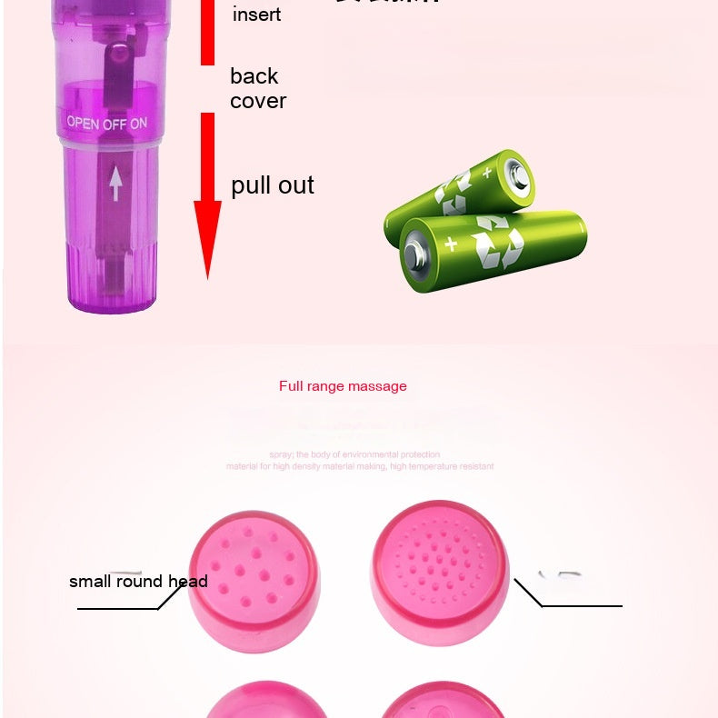 Mini Av Flashlight Beauty Vibration Massage Toy