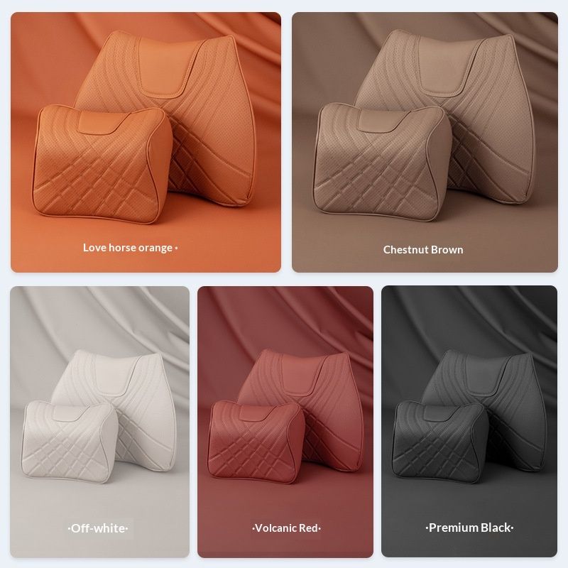 Car Headres Neck Pillow Lumbar Support Cushion Interior Accessories