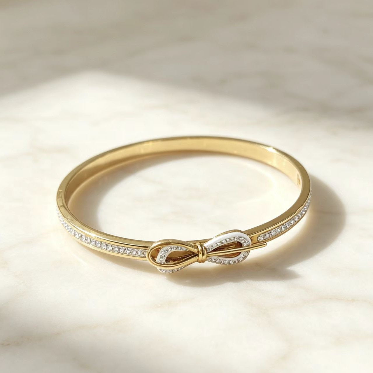 Fashion Titanium Steel Bowknot Bracelet For Women