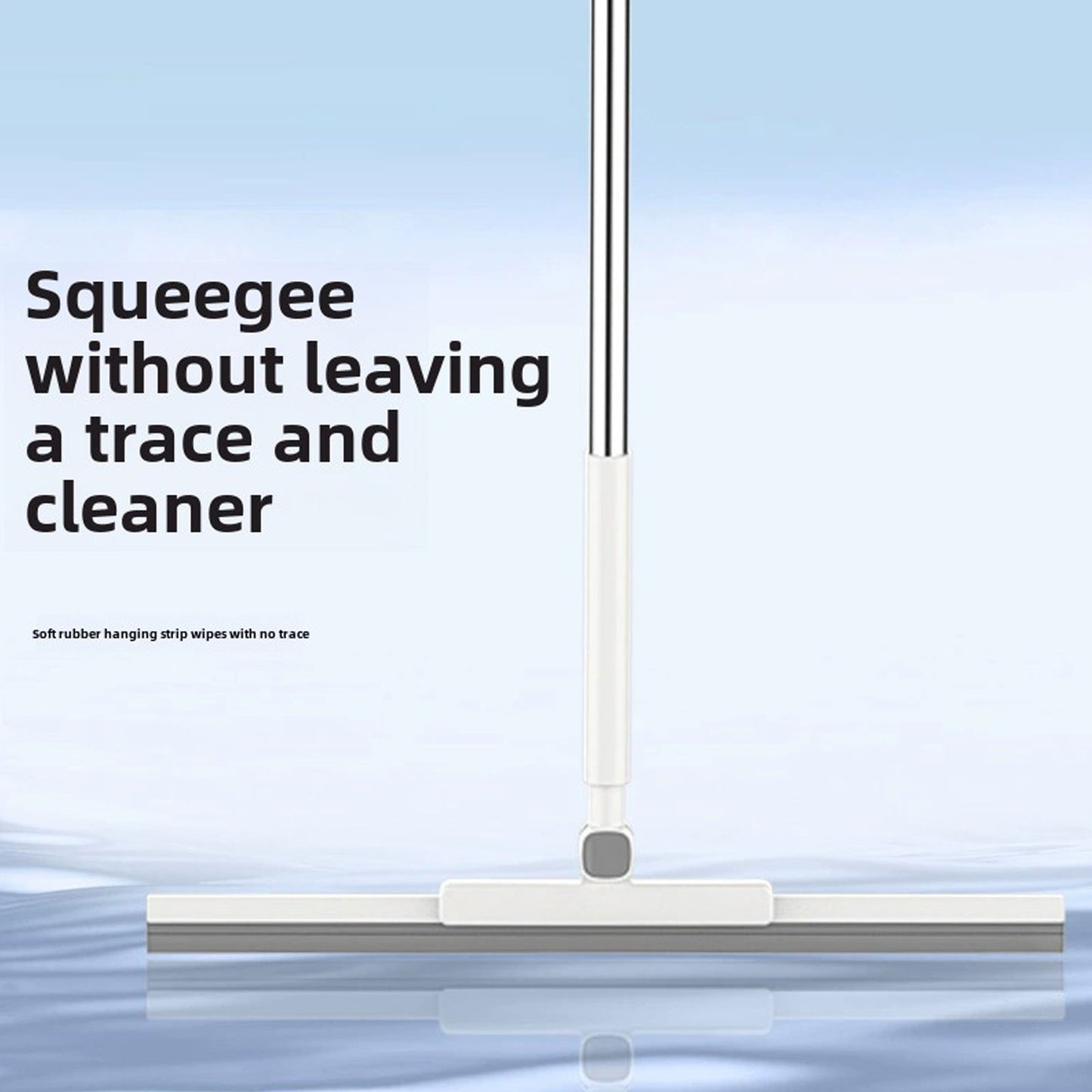 Broom Folding Dustpan Set Combination Household Broom Wiper Blade Hair Sweeping-124cm-D Gray. 6-section Pole