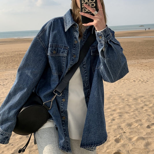 Korean-style Chic Versatile Design-layered Shirt Top