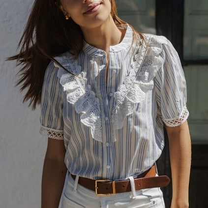 Korean-style New Summer Womens Short-sleeve Shirt