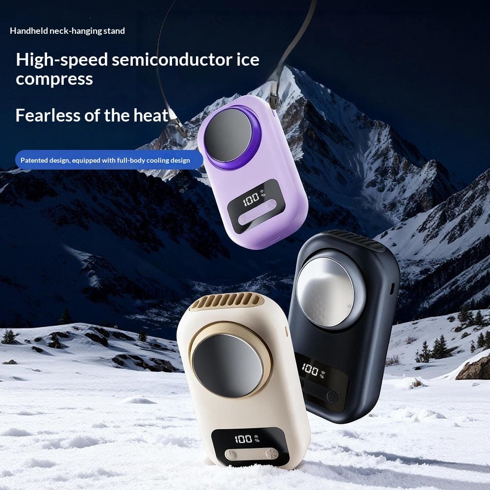 Cooling Outdoor Waist-mounted Fan, Portable Neck-hanging
