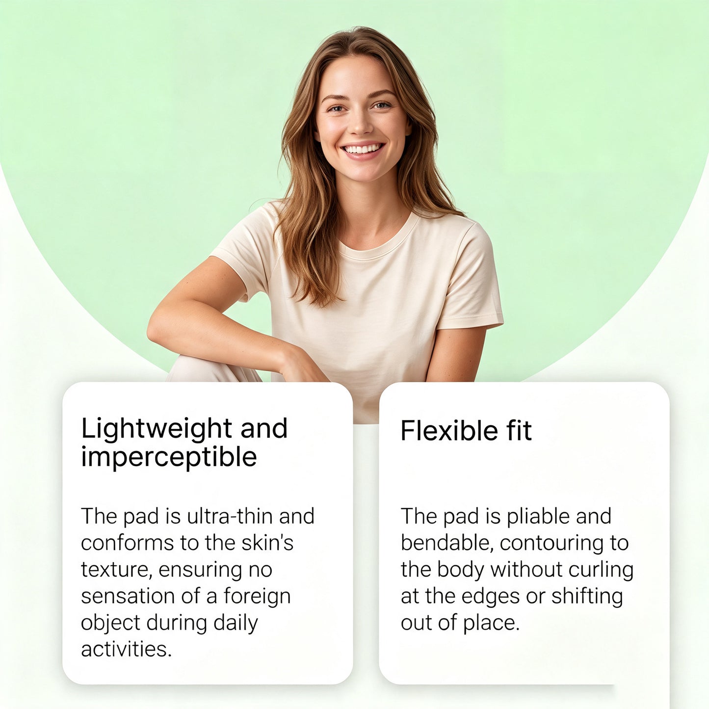 Womens Skin-friendly Portable Daily Lightweight Care Pads