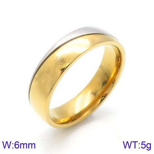 Korean-style Designed Titanium Steel Engagement Rings For Couples