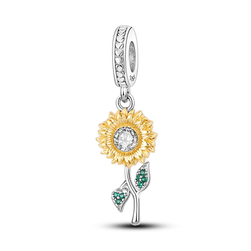European And American Silver-plated DIY Jewelry Bracelet Accessories Pendants