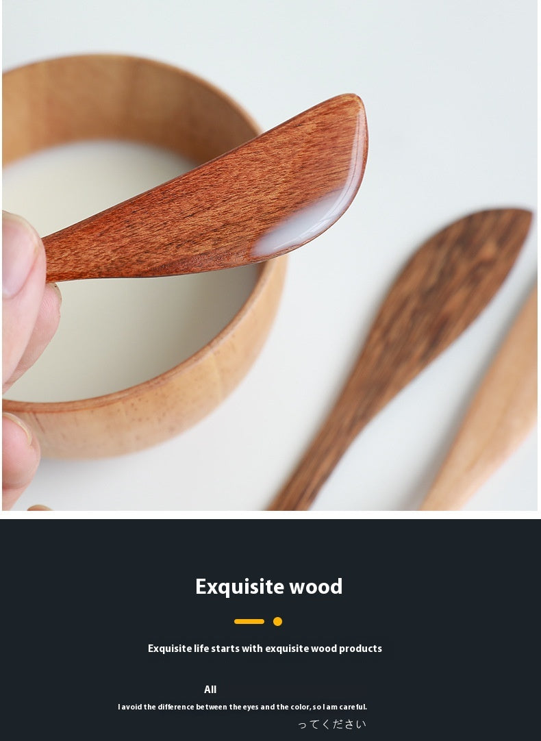 Wooden Bowl DIY Facial Mask Mixing Stick Beauty Spa Tools Three-piece Set
