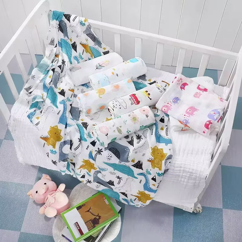 Double-layer Bamboo-cotton Baby Bath Towel Newborn Gauze