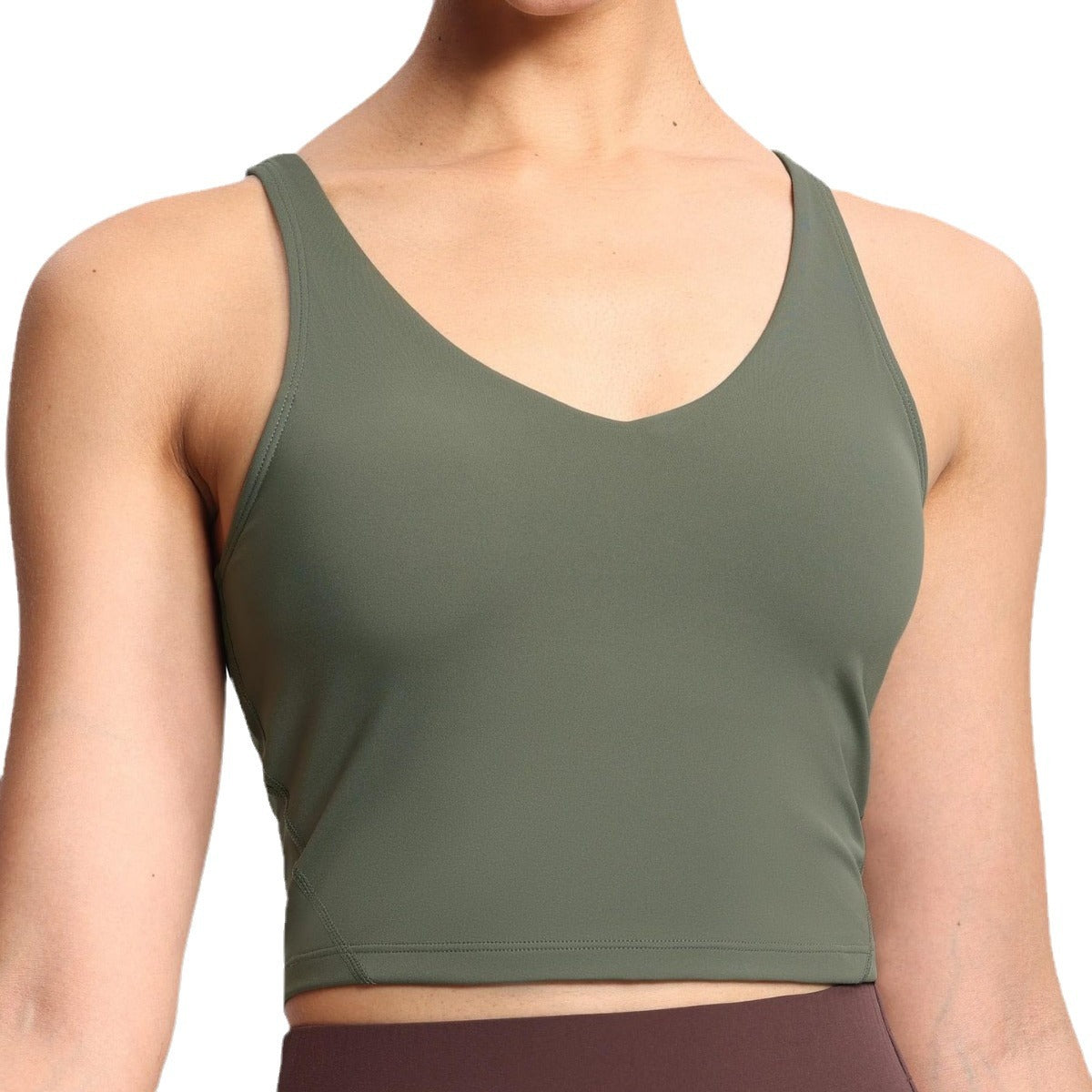 Women's Multi-color Chest Pad Breathable Shockproof Sports Workout Beauty Back Seamless Underwear