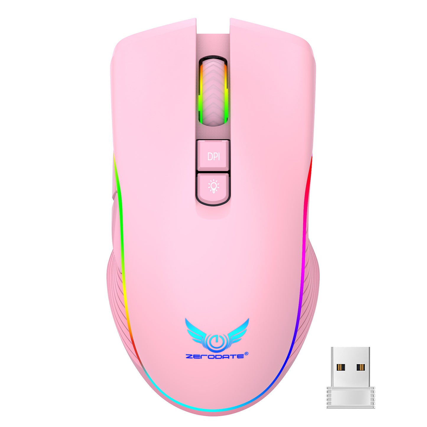 Wireless Gaming Type-C Charging Interface RGB Dazzling Light Bluetooth Optical Mouse