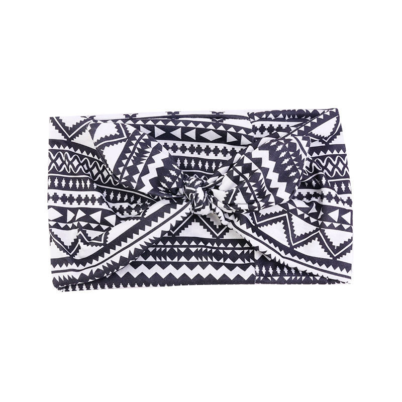 Retro Wide-brimmed Knotted Headband Yoga Sweat-absorbing Hair Band