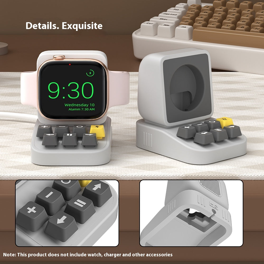 Creative Portable Typewriter Watch Charging Base Bracket