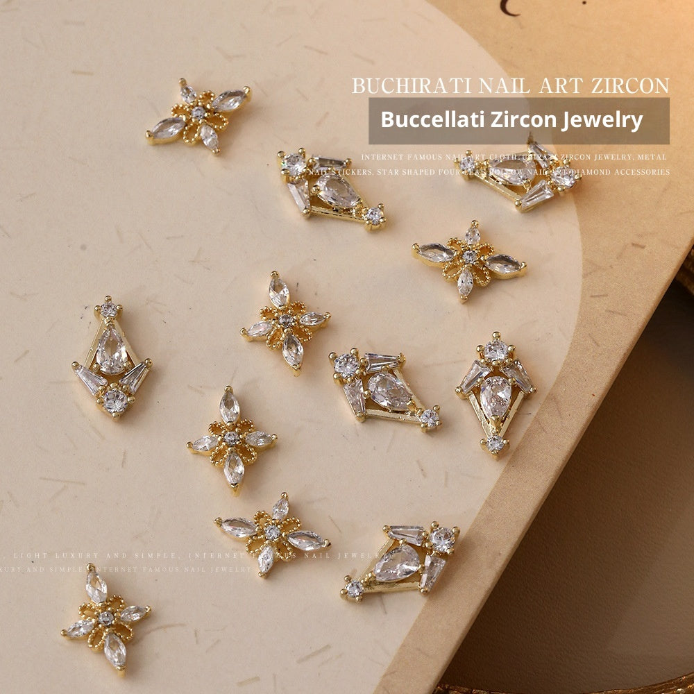 Zircon Nail Beauty Rhinestone Ornaments Alloy Diamond Accessories