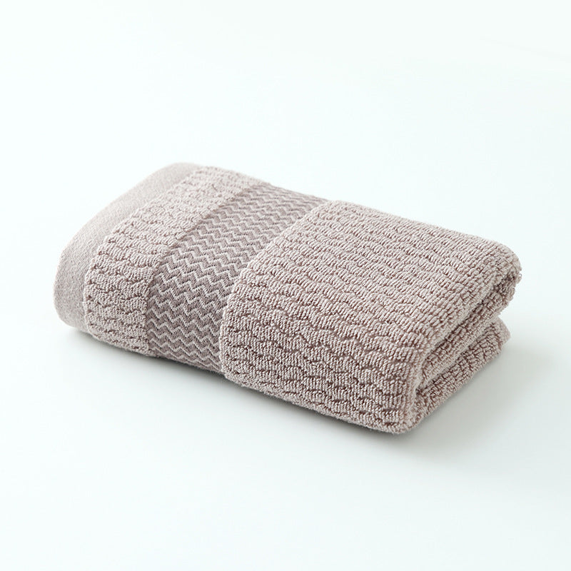 Absorbent Thickened Water-pattern Face And Body Towels For Everyday Home Use