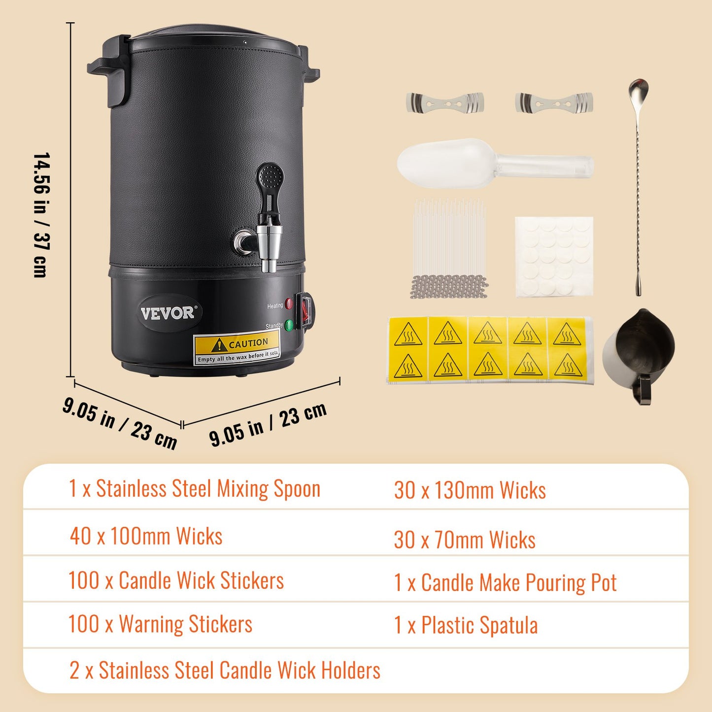 Wax Melter For Candle Making, 6.5 Liter Large Electric Wax Melting Pot Easy Pour Spout, 9-level Temperature Control, Easy Clean For Candle Soap Cream Beauty Bulk Production Business Or Home