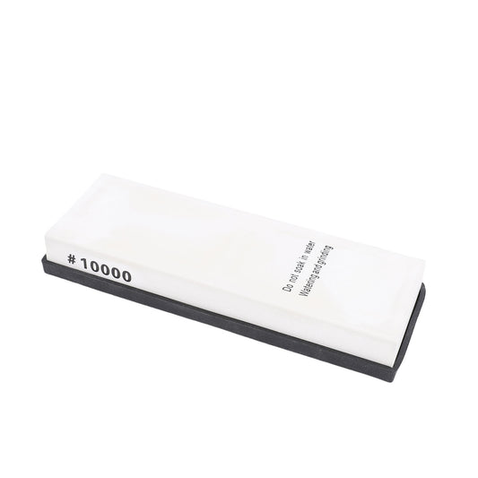 Grit 10000 Sharpening Stone White Corundum Fine Polishing Whetstone With Angle Guide Anti Slip Base For Kitchen