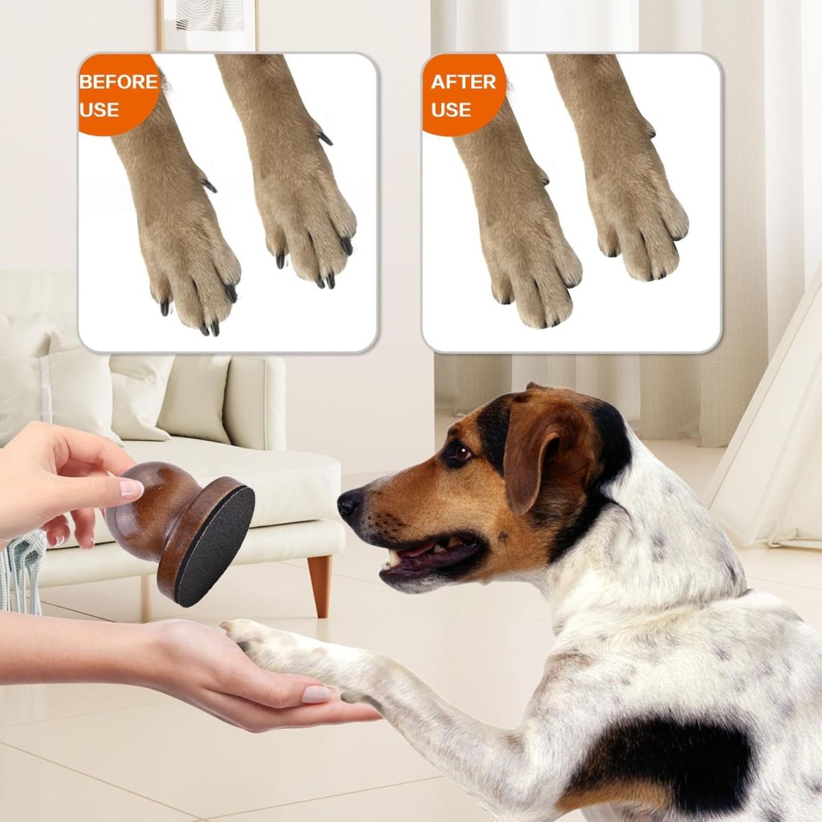 Wooden Pet Nail File Scraper Magic Claw