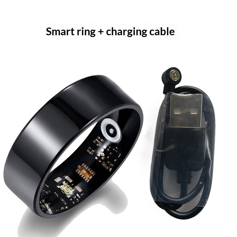 Multifunctional Smart Ring Solid Color Video Playback Heart Rate Blood Oxygen