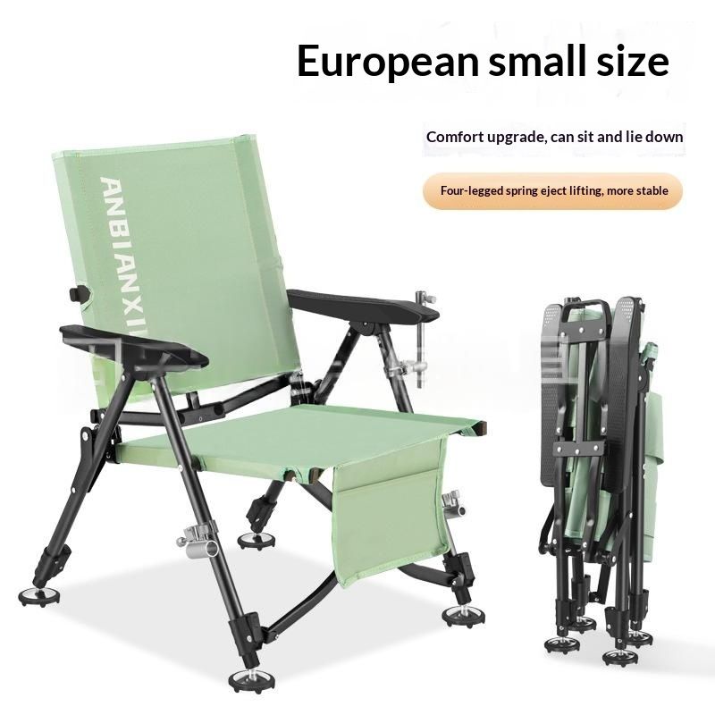 European-style Fishing Chair Fully Foldable Convenient For Outdoor Angling