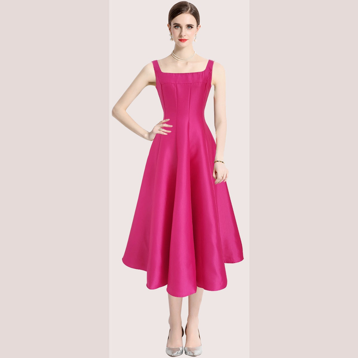 Womens Fashion Sexy Vintage Strap Dress