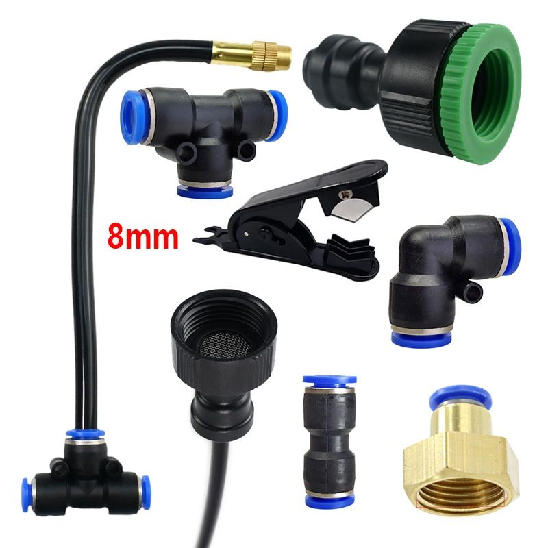 8mm Pipe Accessories Spray Automatic Watering Artifact Connector