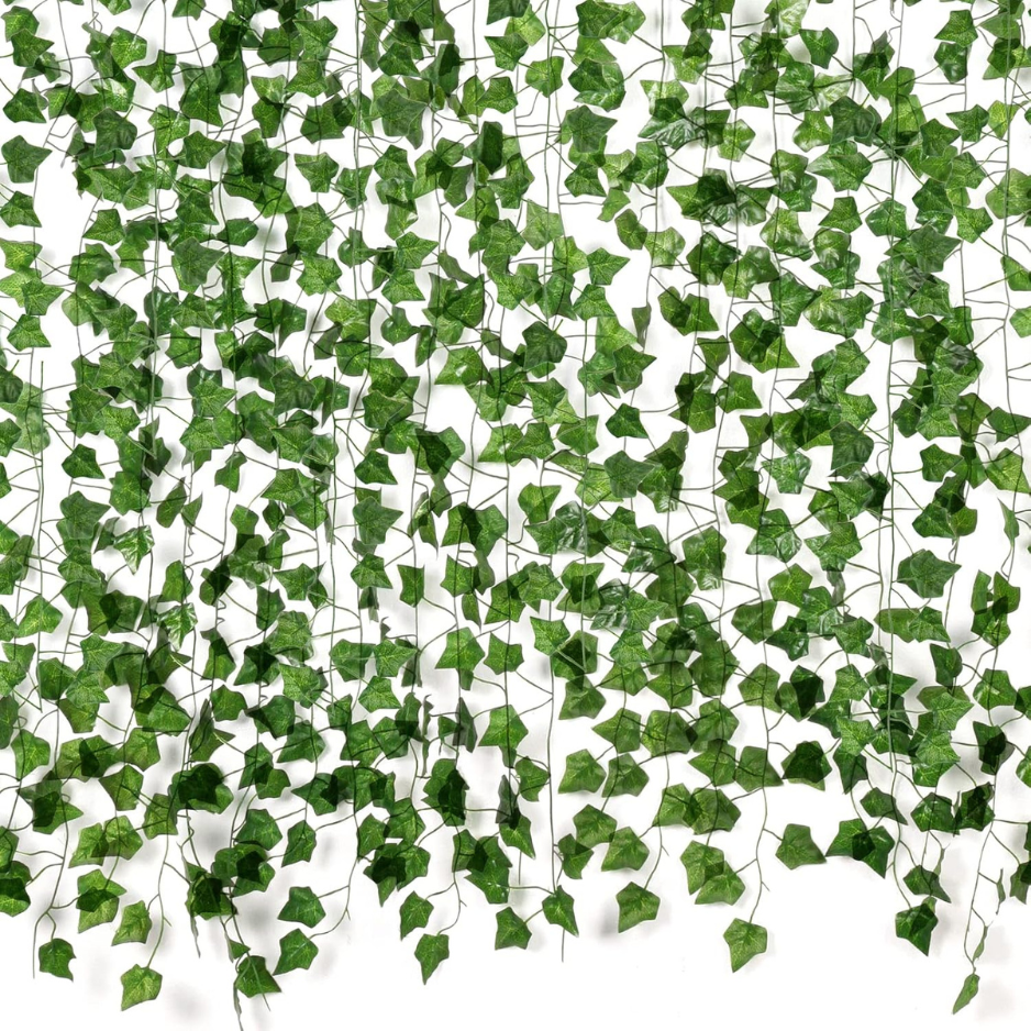 Freyalife Fake Vines For Room Decor Aesthetic Artificial Plant Ivy Leaves Hanging Greenery Garlands For Home Bedroom Wall Wedding Christmas Party Office Patio Outdoor Garden Decor