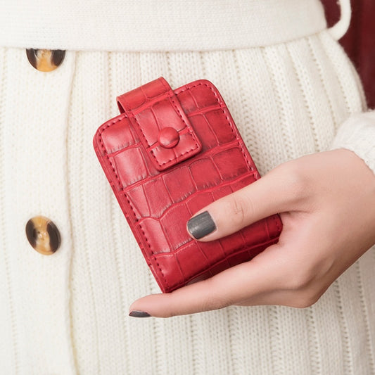 Stylish Portable On-the-go Makeup Bag For Womencreative Design With A Built-in Mirror