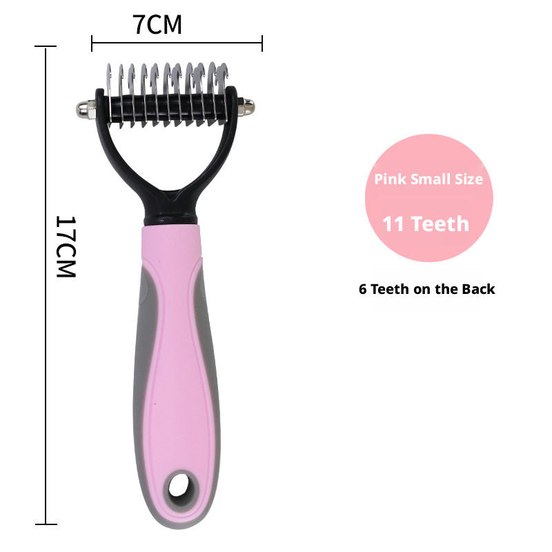 Pet Knot Comb-Pink Medium-1 pcs