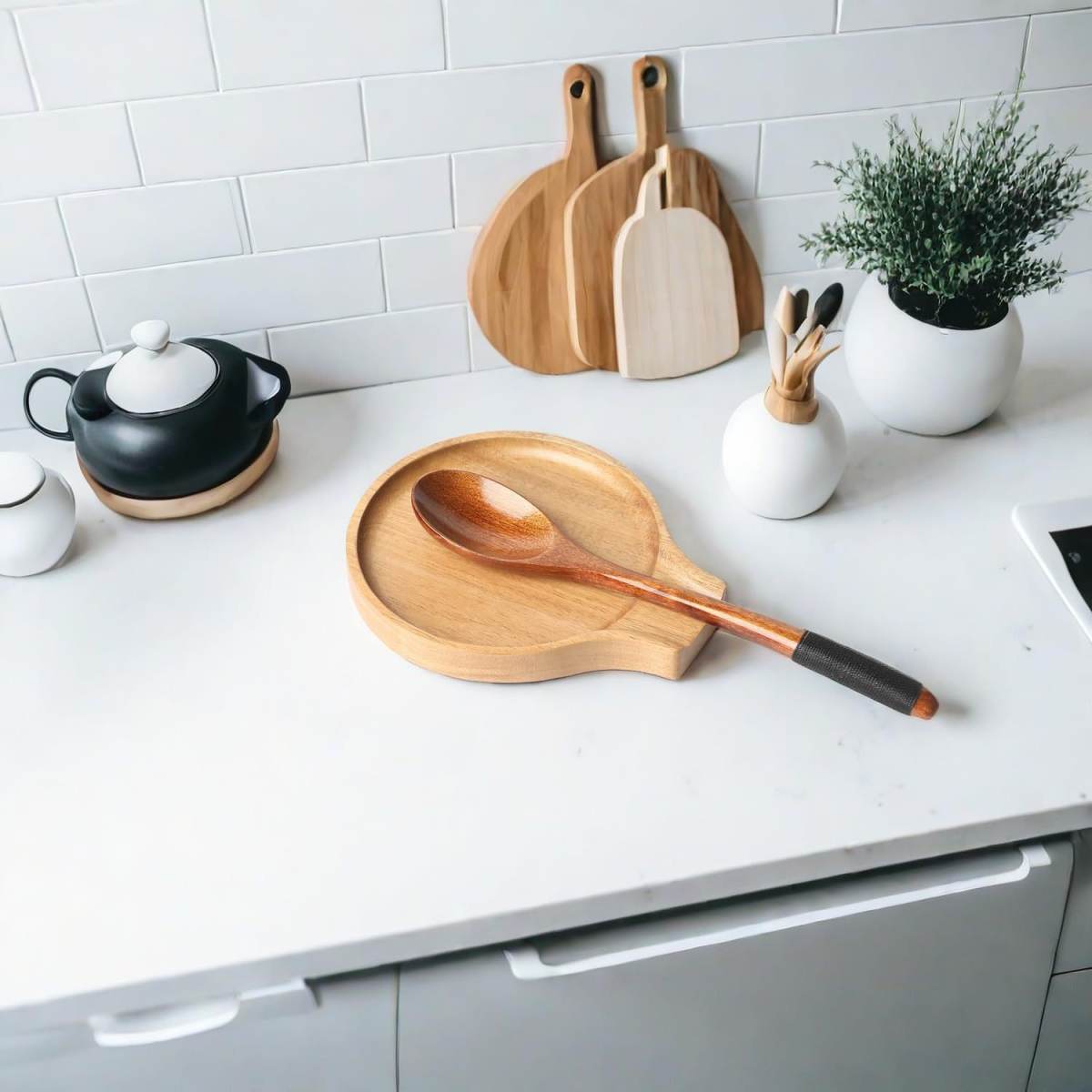 Wooden Household Kitchen Bowl And Chopsticks Storage Mat