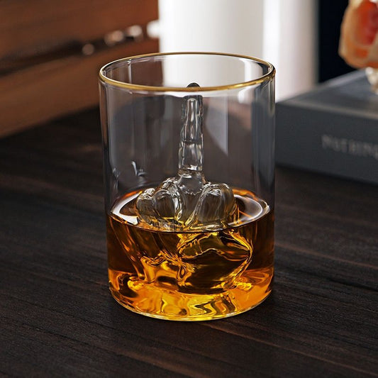 Best-selling Middle-finger Wine Glass High-borosilicate Indoor Decorationfactory Direct Shipping