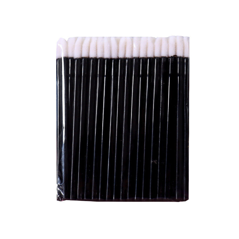 Fishing Rod Lip Brush Flocking Lipstick Makeup Brush Solid Lip Lacquer Brush Cotton Swab 50PCS
