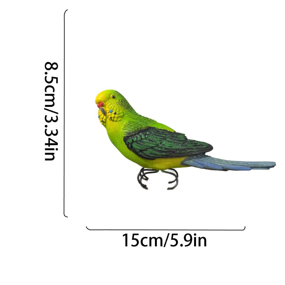 Resin Parrot Couple Bird Home Decor Ornament