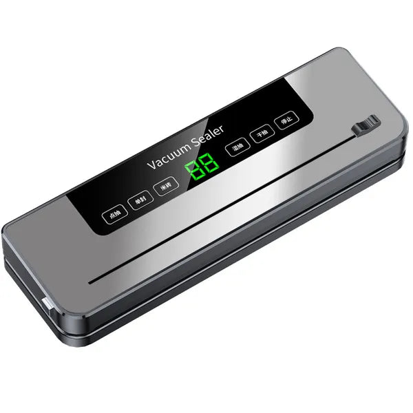 Automatic Vacuum Sealer Machine For Household Food Preservation - Dry & Wet Use, Deep Space Gray, Includes 50 Free 20x30 Textured Bags