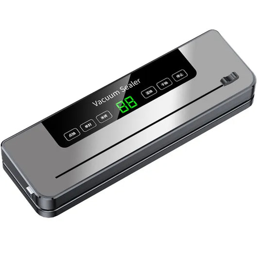 Automatic Vacuum Sealer Machine For Household Food Preservation - Dry & Wet Use, Deep Space Gray, Includes 50 Free 20x30 Textured Bags