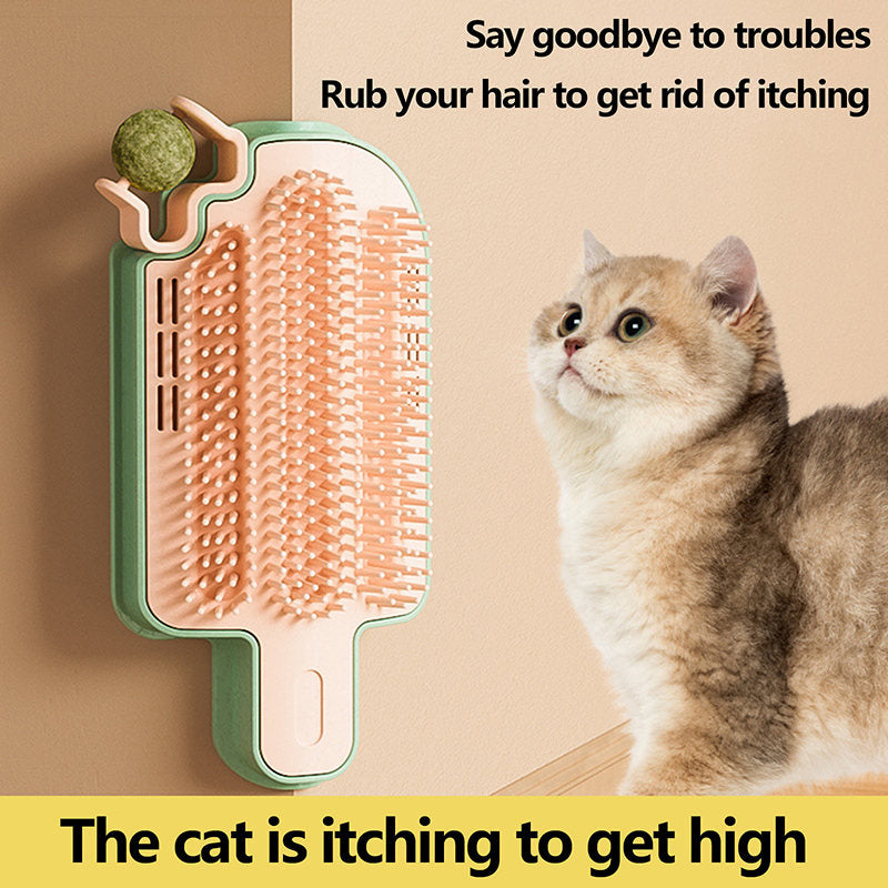 New Ice Cream Shape Cat Rubbing Itch Artifacts Corner Hair Rubbers Cat Self Hi Toys Mint Ball Feather Pet Cat Toys Pet Supplies