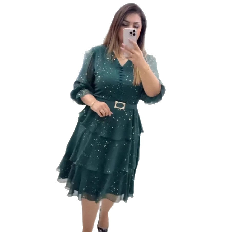 European And American-style Fashion Womens Dress