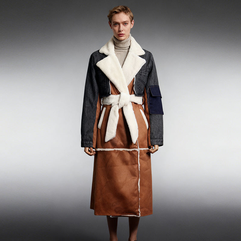 Korean-style Chic Relaxed-fit Casual Multicolor Coat