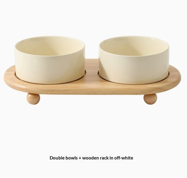 Ceramic Cat And Dog Food Bowls Pet Bowl Supplies