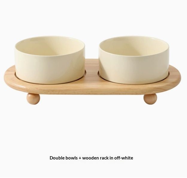 Ceramic Cat And Dog Food Bowls Pet Bowl Supplies
