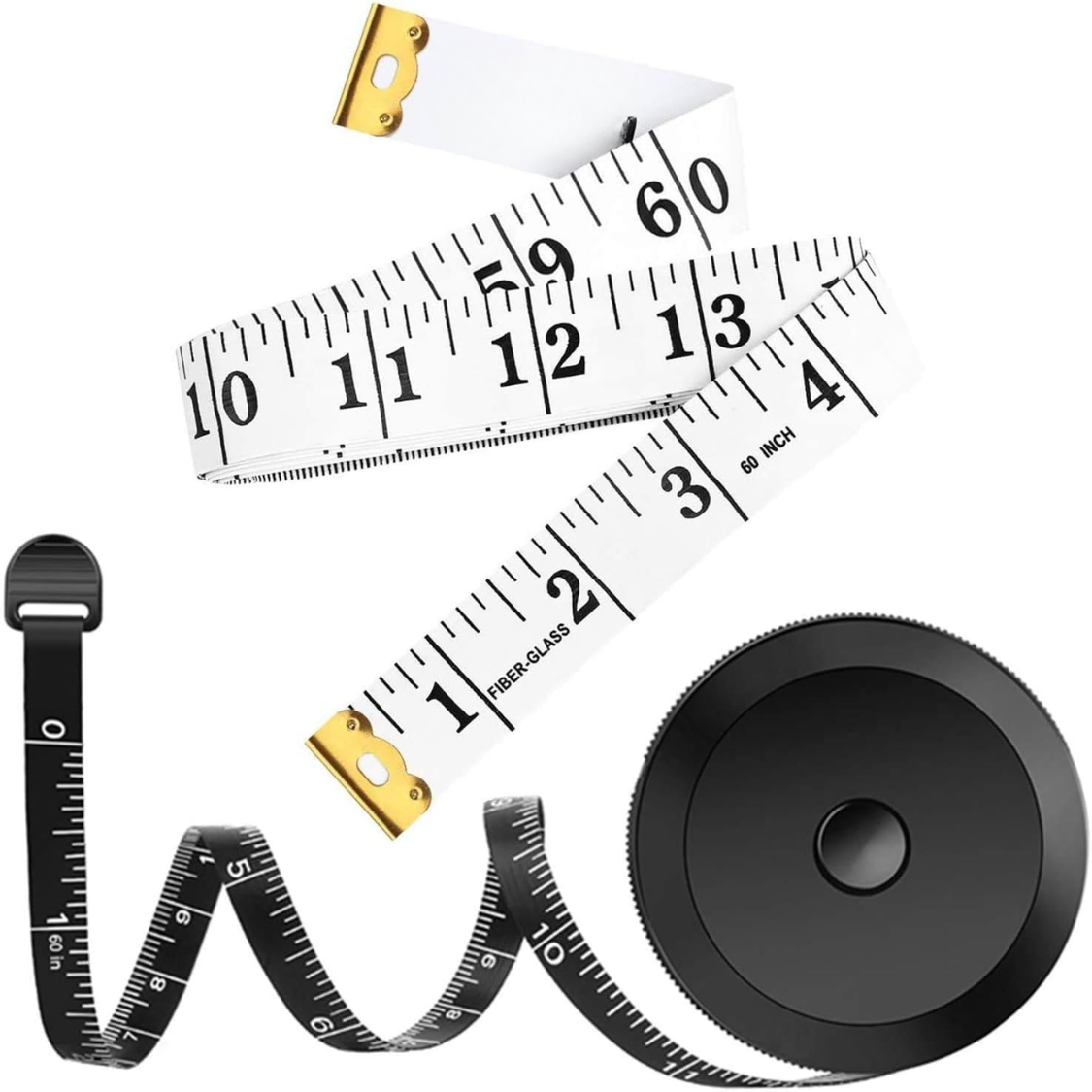 2 Pack Tape Measure Measuring Tape For Body Fabric Sewing