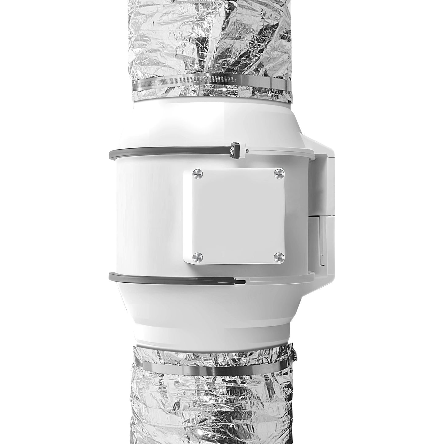 VEVOR Dryer Vent Hose,  Insulated Flexible Duct 25FT Long With 2 Duct Clamps, Heavy-Duty Three Layer Protection For HVAC Heating Cooling Ventilation And Exhaust, R-6.0 Flame Resistance Value